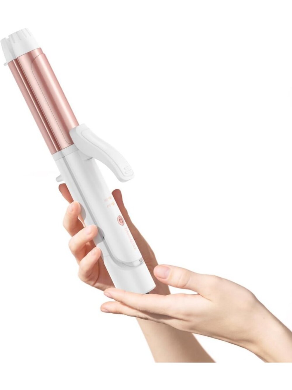 Mini Dual Voltage Curling Iron - 1.25” Ceramic Plates, Travel-Friendly